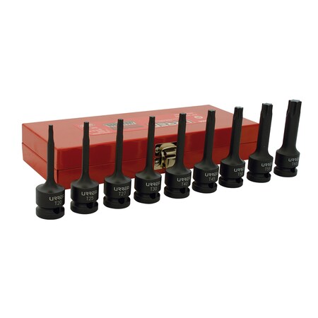 Urrea 1/2" Drive Socket Set, SAE, 9 pcs 74400